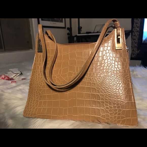 mustard yellow guess purse